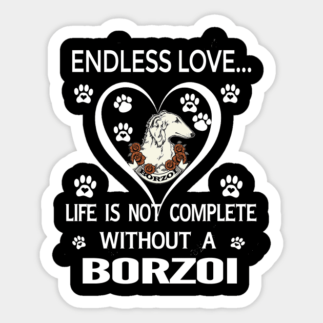 Borzoi Lovers Sticker by bienvaem